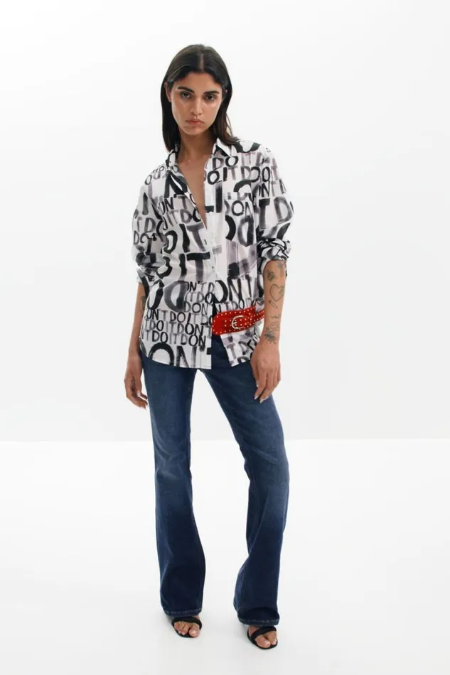 Women Shirts And Blouses Desigual 034Don039t034 Shirt