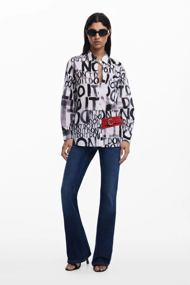 Women Shirts And Blouses Desigual 034Don039t034 Shirt
