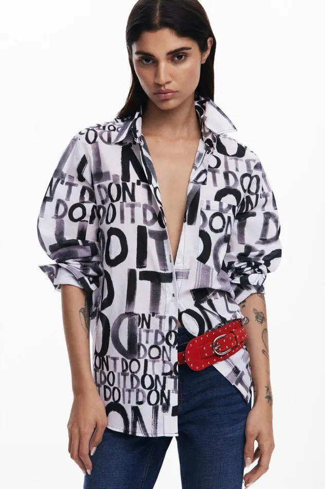 Women Shirts And Blouses Desigual 034Don039t034 Shirt