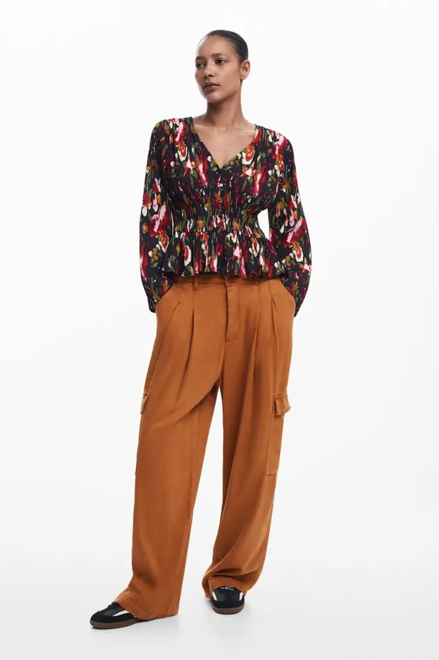 Women Shirts And Blouses Desigual Floral Blouse