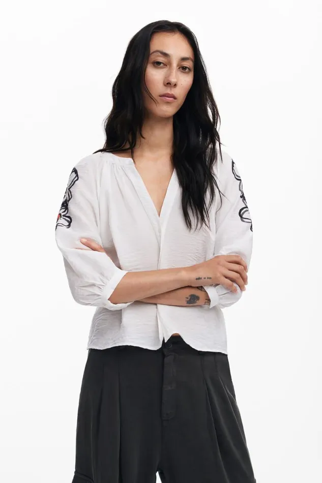 Women Shirts And Blouses Desigual Floral Blouse