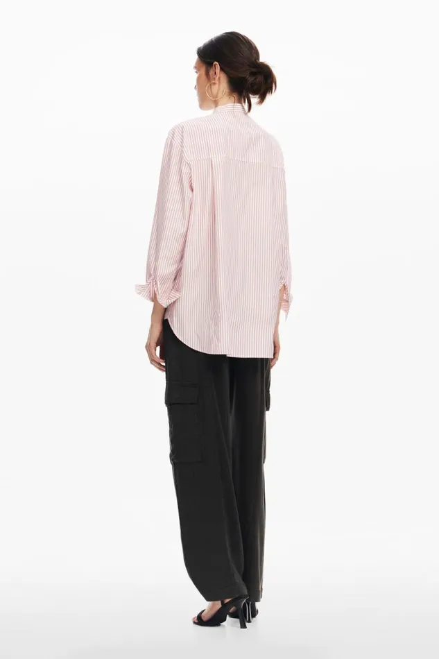 Women Shirts And Blouses Desigual Striped Floral Shirt