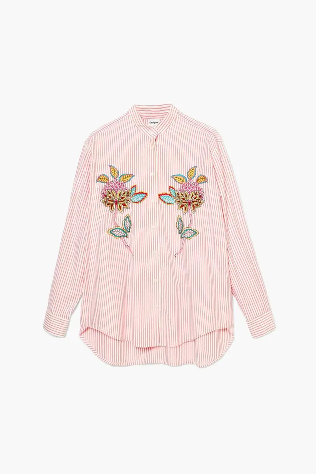 Women Shirts And Blouses Desigual Striped Floral Shirt