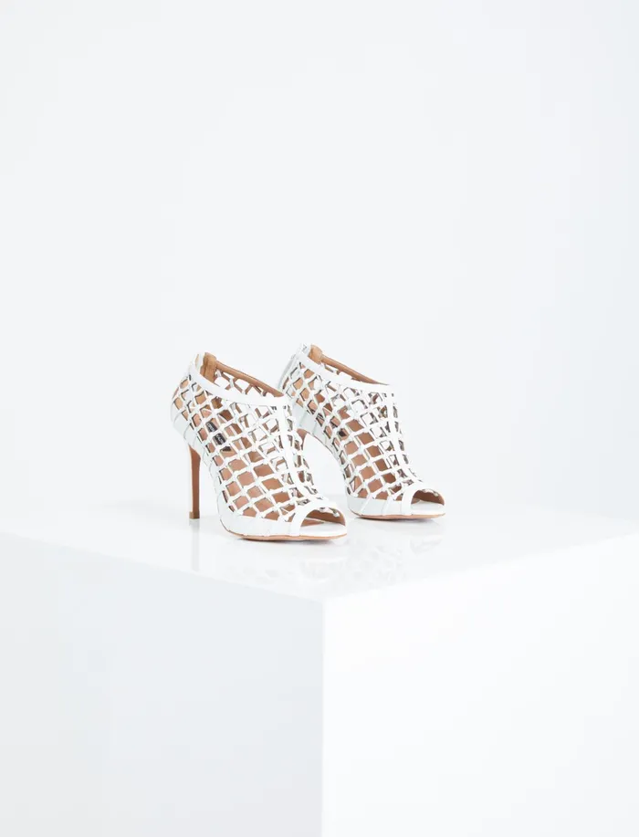Women Shoes BCBG Magnolia Silina Caged Bootie Magnolia