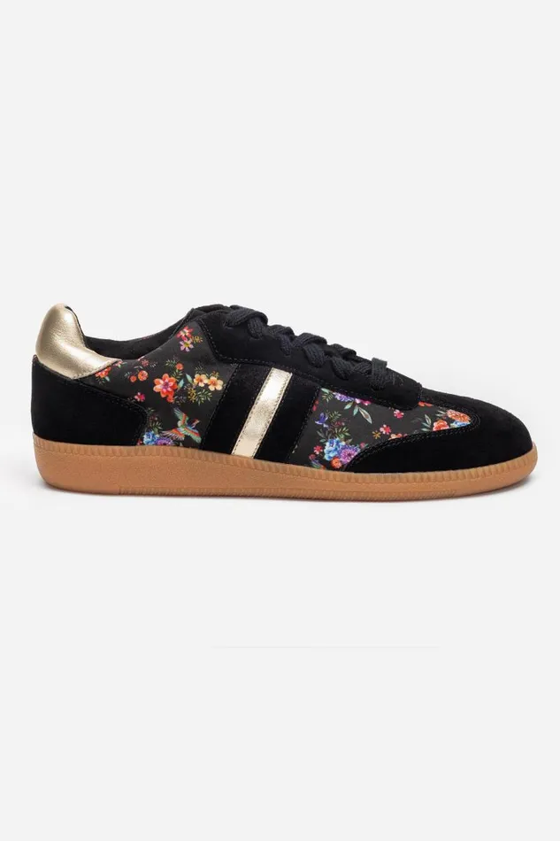 Women Shoes Johnny Was DREAMER SUEDE SNEAKER Black