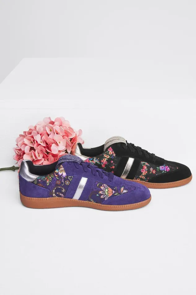 Women Shoes Johnny Was DREAMER SUEDE SNEAKER Black Women Shoes Johnny Was DREAMER SUEDE SNEAKER Black