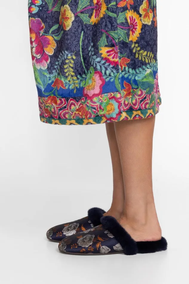 Women Shoes Johnny Was JAQUARD MULE SLIPPER Navy Women Shoes Johnny Was JAQUARD MULE SLIPPER Navy