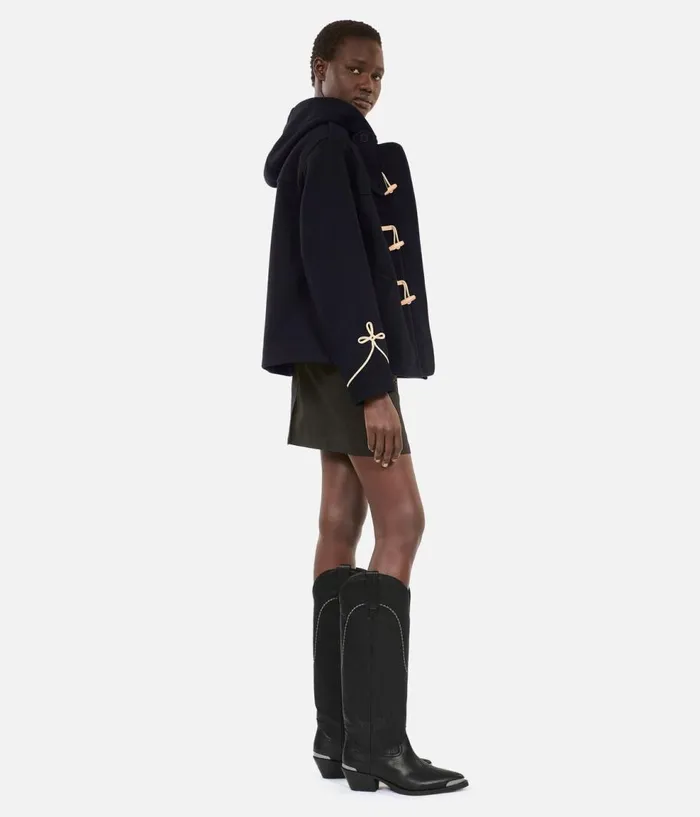 Women Shoes THE KOOPLES Black Leather Western Boots Women Shoes THE KOOPLES Black Leather Western Boots