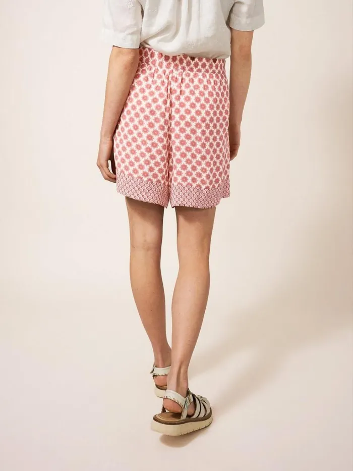 Women SHORTS White Stuff Matilda Crinkle Shorts Red Multi Women SHORTS White Stuff Matilda Crinkle Shorts Red Multi