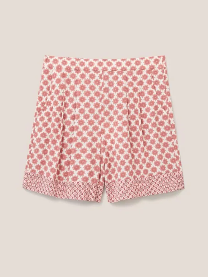 Women SHORTS White Stuff Matilda Crinkle Shorts Red Multi Women SHORTS White Stuff Matilda Crinkle Shorts Red Multi