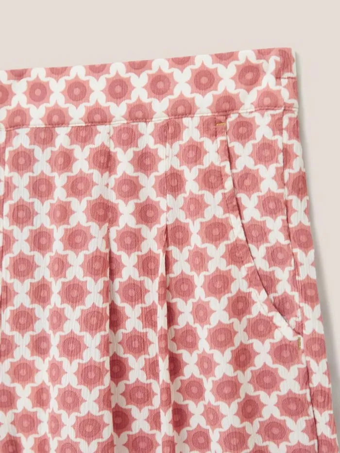 Women SHORTS White Stuff Matilda Crinkle Shorts Red Multi Women SHORTS White Stuff Matilda Crinkle Shorts Red Multi