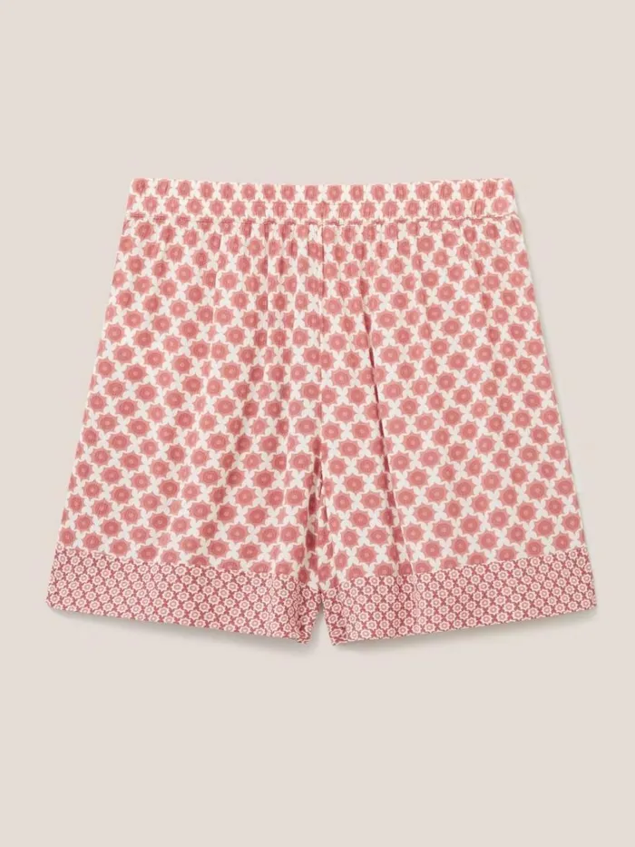 Women SHORTS White Stuff Matilda Crinkle Shorts Red Multi Women SHORTS White Stuff Matilda Crinkle Shorts Red Multi