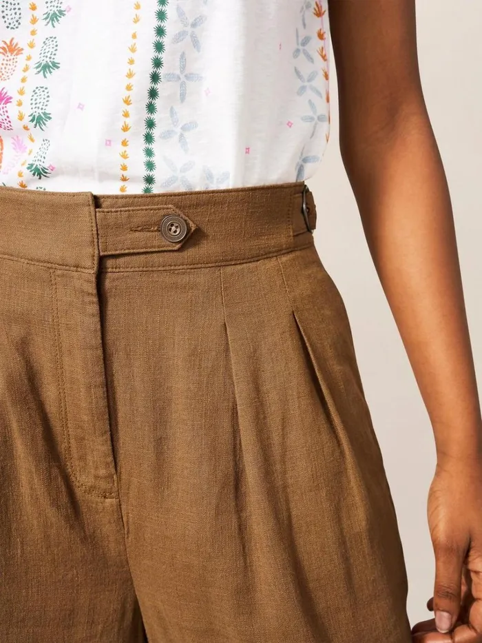Women SHORTS White Stuff Una Short Dark Natural Women SHORTS White Stuff Una Short Dark Natural