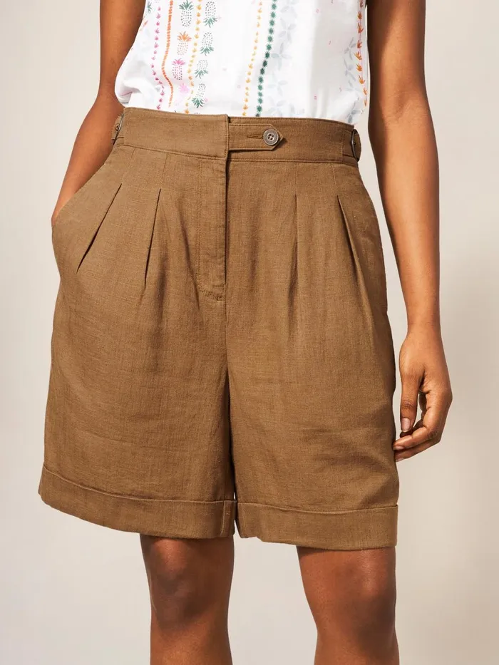 Women SHORTS White Stuff Una Short Dark Natural Women SHORTS White Stuff Una Short Dark Natural