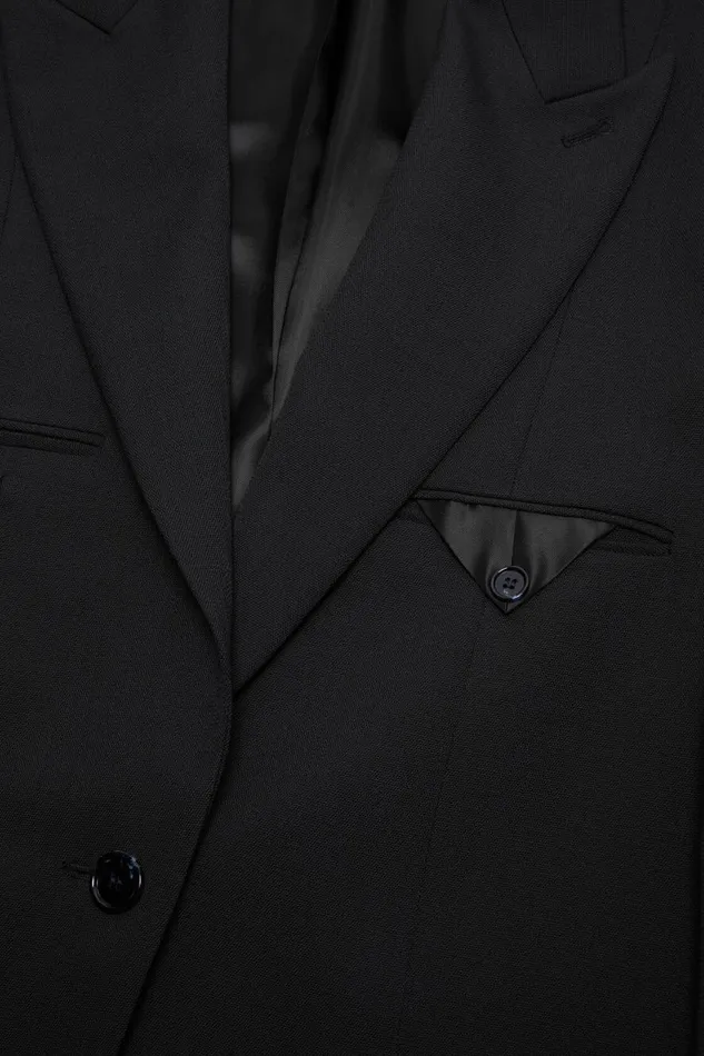 Women Singlebreasted Jacket Black Acne Studios Suit Jackets