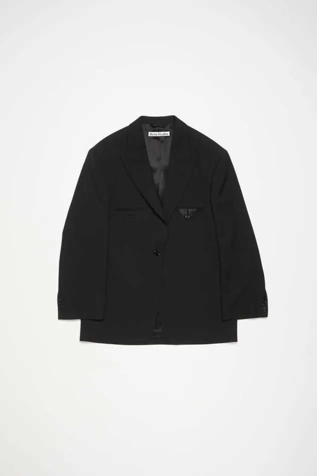 Women Singlebreasted Jacket Black Acne Studios Suit Jackets