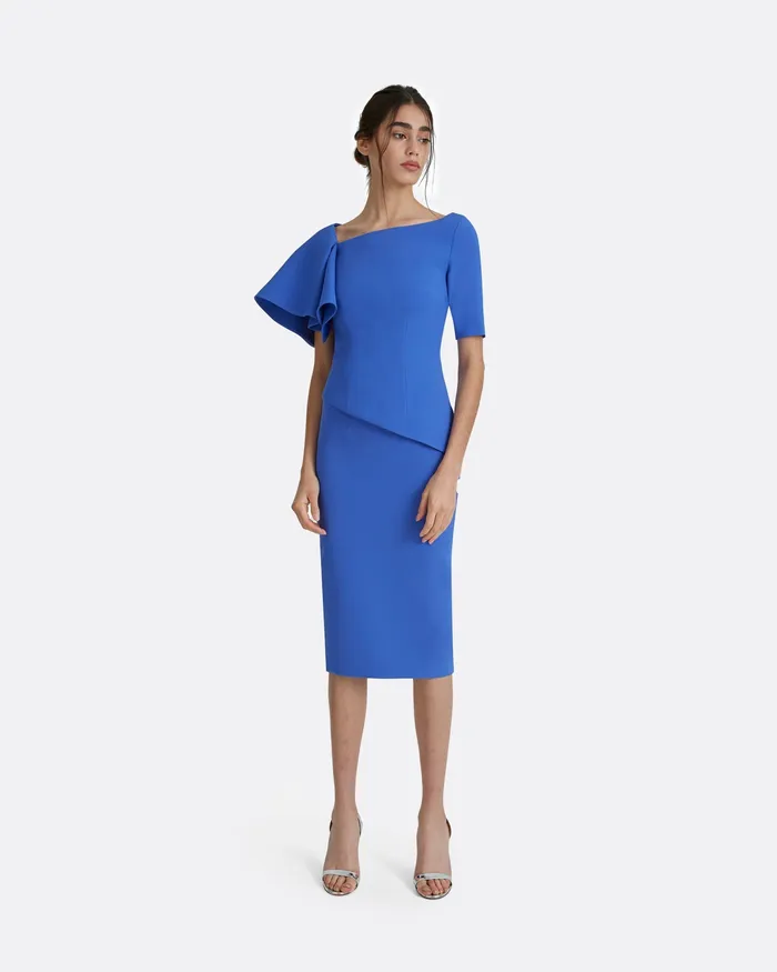 Women Skirts Safiyaa Hokoku Cobalt Blue Skirt Cobalt