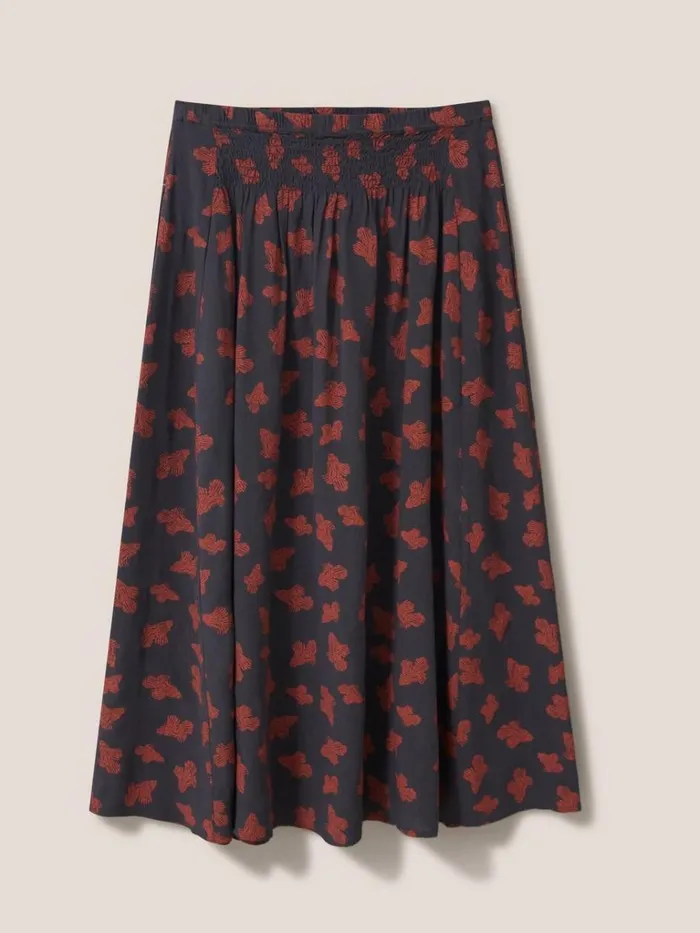 Women SKIRTS White Stuff Aubree Midi Skirt Grey Multi Women SKIRTS White Stuff Aubree Midi Skirt Grey Multi