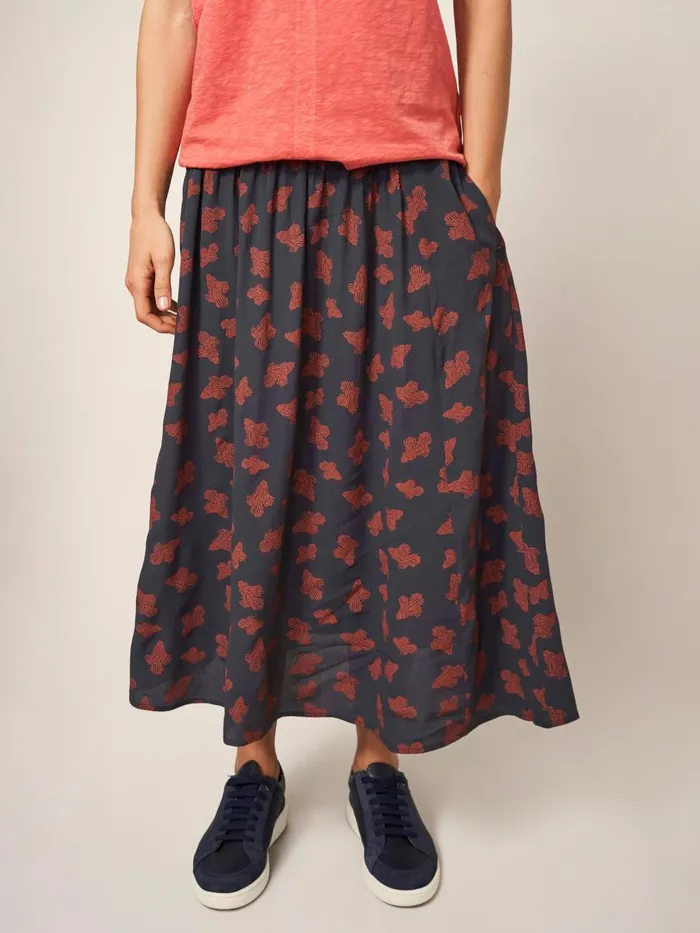 Women SKIRTS White Stuff Aubree Midi Skirt Grey Multi Women SKIRTS White Stuff Aubree Midi Skirt Grey Multi