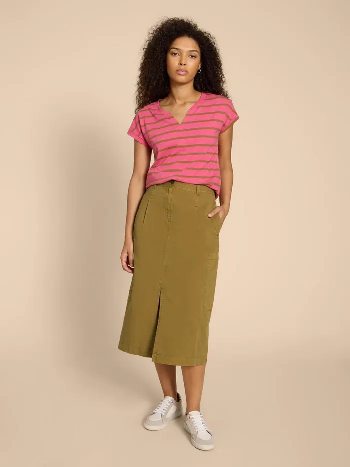 Women SKIRTS White Stuff Carlie Cargo Skirt Khaki Green Women SKIRTS White Stuff Carlie Cargo Skirt Khaki Green