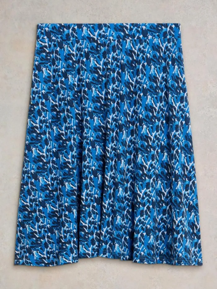 Women SKIRTS White Stuff Jade Eco Vero Jersey Skirt Blue Print Women SKIRTS White Stuff Jade Eco Vero Jersey Skirt Blue Print