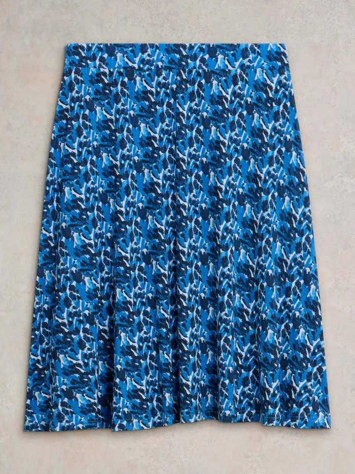 Women SKIRTS White Stuff Jade Eco Vero Jersey Skirt Blue Print Women SKIRTS White Stuff Jade Eco Vero Jersey Skirt Blue Print