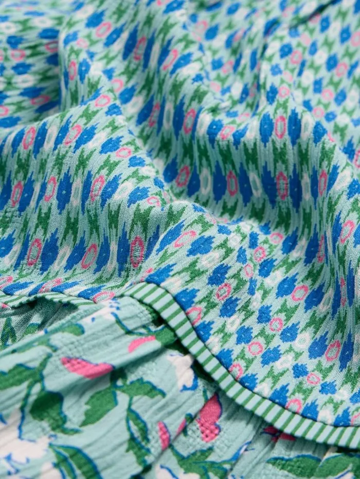 Women SKIRTS White Stuff Mabel Mixed Print Skirt Teal Print Women SKIRTS White Stuff Mabel Mixed Print Skirt Teal Print