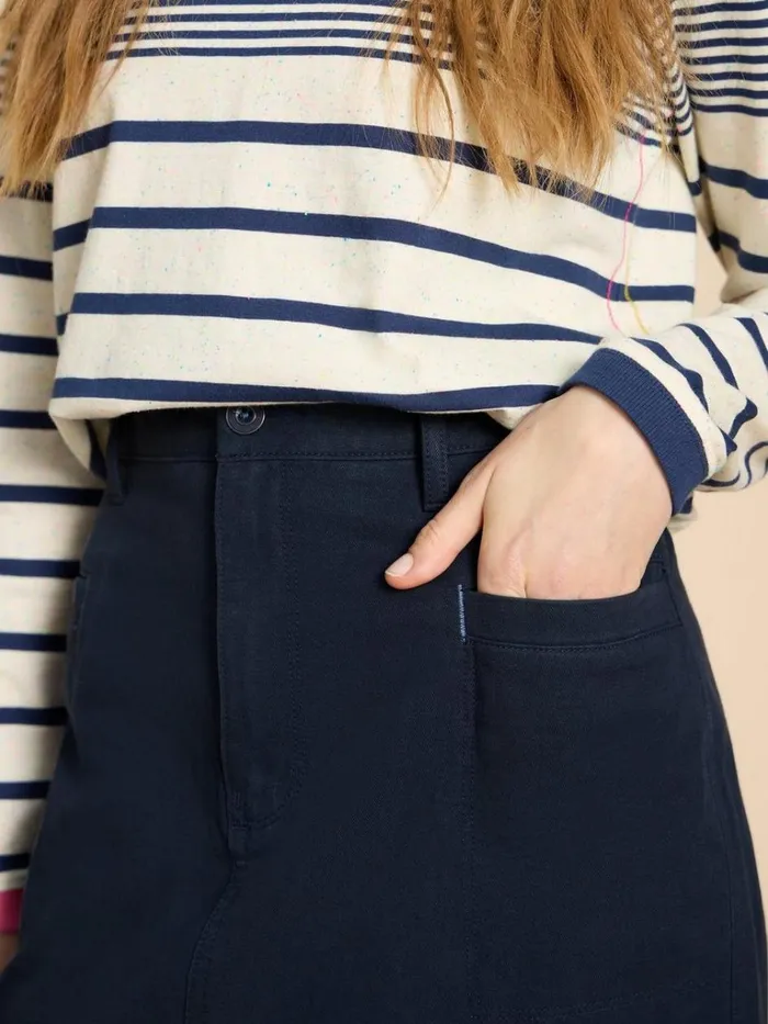 Women SKIRTS White Stuff Penny Midi Skirt Dark Navy Women SKIRTS White Stuff Penny Midi Skirt Dark Navy