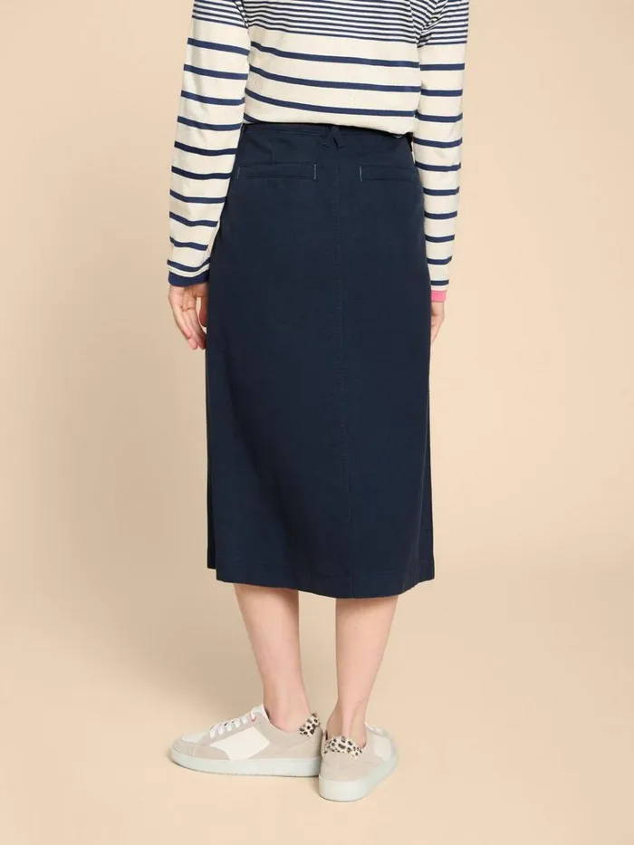 Women SKIRTS White Stuff Penny Midi Skirt Dark Navy Women SKIRTS White Stuff Penny Midi Skirt Dark Navy