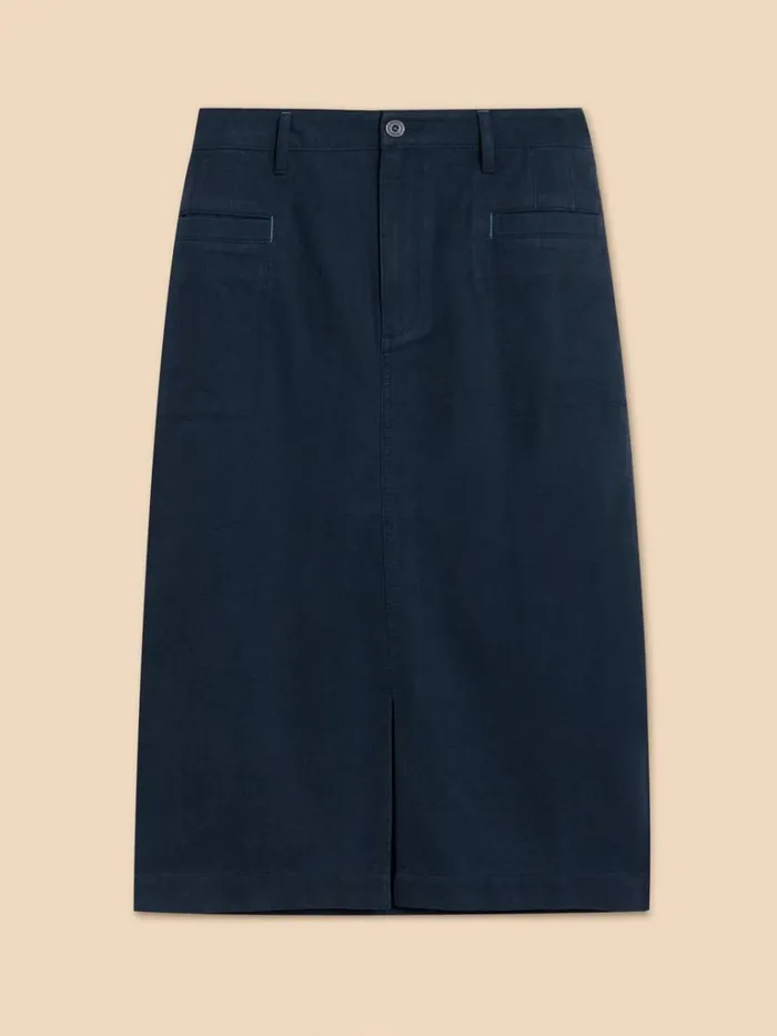 Women SKIRTS White Stuff Penny Midi Skirt Dark Navy Women SKIRTS White Stuff Penny Midi Skirt Dark Navy