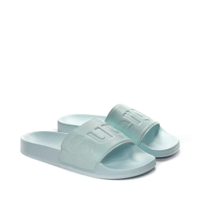 Women Slippers Unisex 1908 SLIDES POLYSOFT SLIDE AZURE ICE Superga Slippers