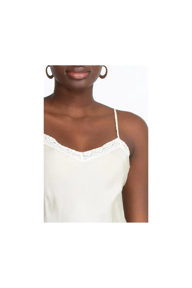 Women Slips and Camis Johnny Was Midi Length Slip Ecru Women Slips and Camis Johnny Was Midi Length Slip Ecru
