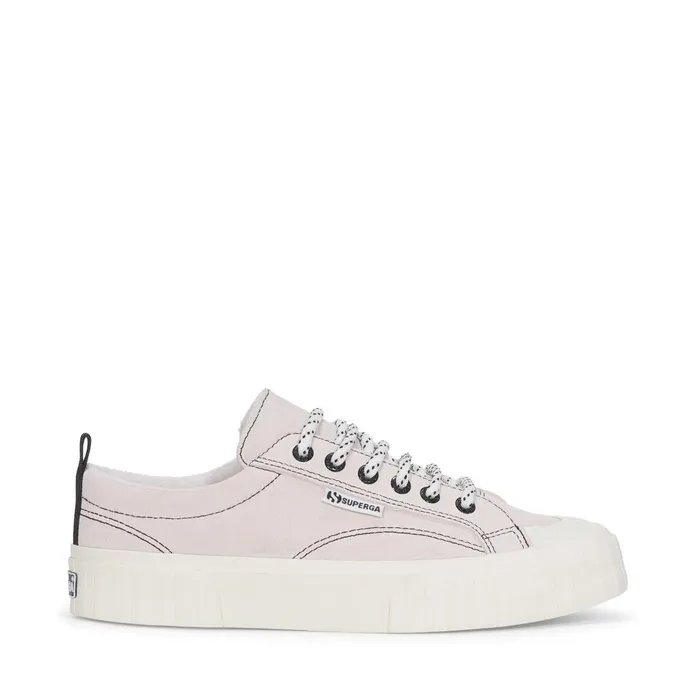 Women Sneakers Unisex 2630 STRIPE SUEDE CONTRAST STITCHING Low Cut WHITE AVORIOBLACKFAVORIO Superga Low Cut