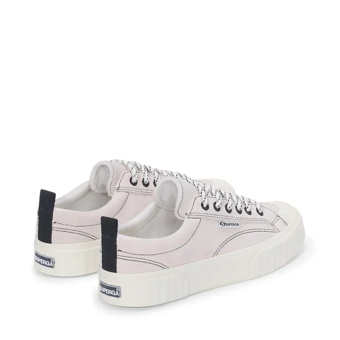 Women Sneakers Unisex 2630 STRIPE SUEDE CONTRAST STITCHING Low Cut WHITE AVORIOBLACKFAVORIO Superga Low Cut