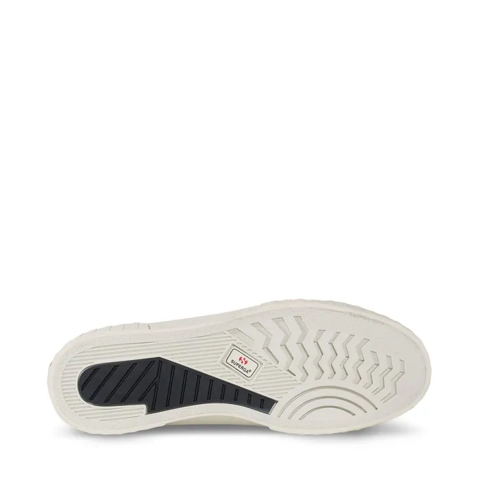 Women Sneakers Unisex 2630 STRIPE SUEDE CONTRAST STITCHING Low Cut WHITE AVORIOBLACKFAVORIO Superga Low Cut