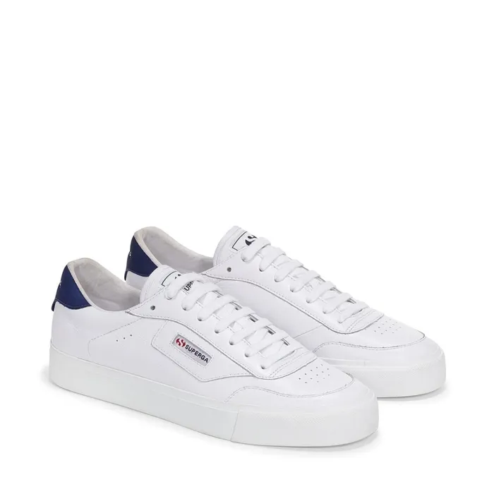 Women Sneakers Unisex 3843 COURT Low Cut WHITEBLUE SPECTRUM Superga Low Cut