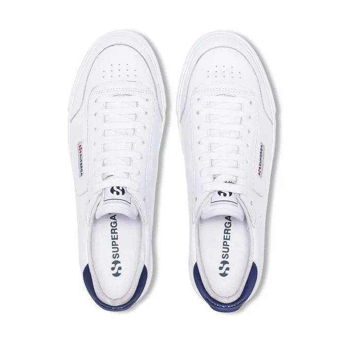 Women Sneakers Unisex 3843 COURT Low Cut WHITEBLUE SPECTRUM Superga Low Cut