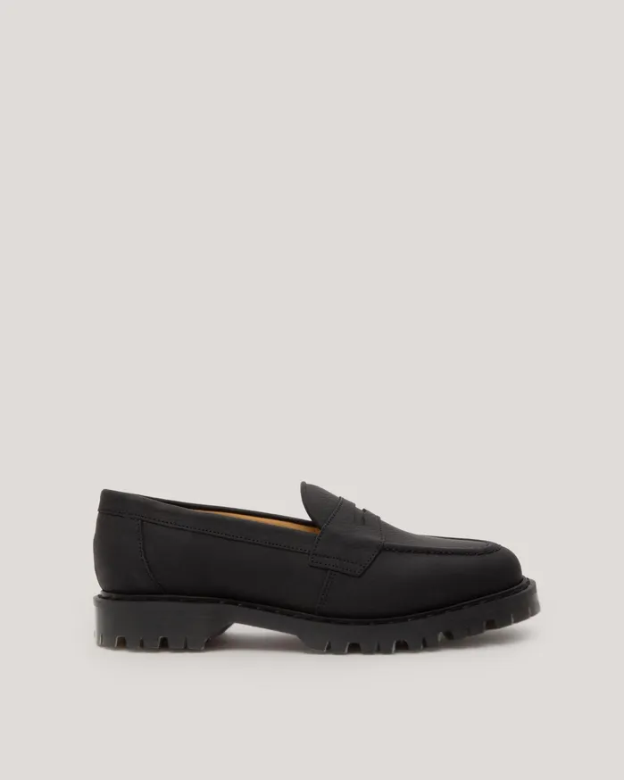 Women Solovair X YMC Women039s Penny Loafer Black YMC Shoes