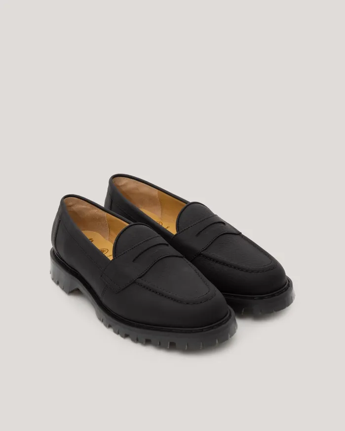 Women Solovair X YMC Women039s Penny Loafer Black YMC Shoes