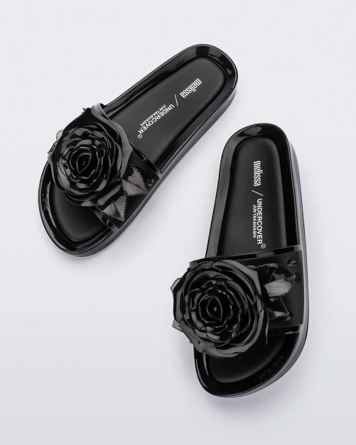 Women Spikes Beach Black Melissa Slides