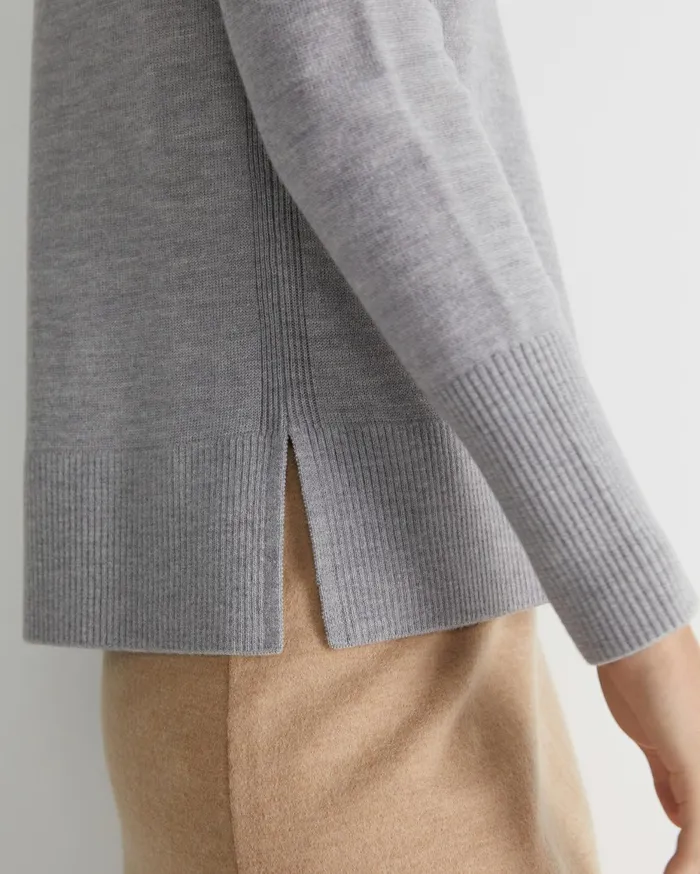 Women Sportscraft Knits and Cardigans Cass Merino Wool Knit Silver Melange