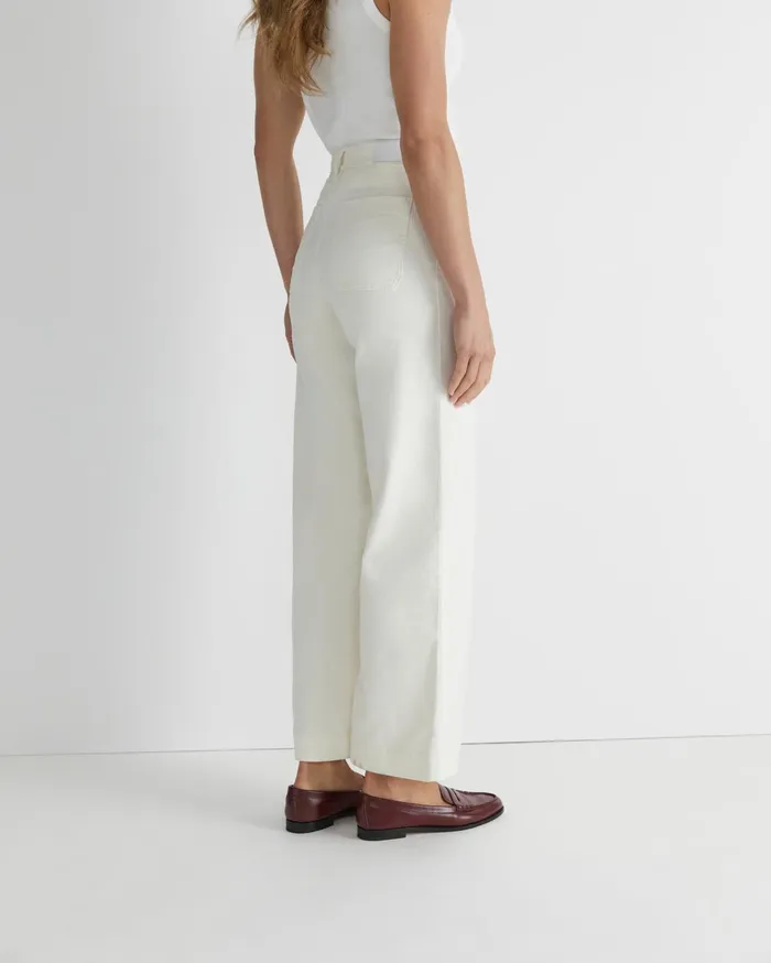 Women Sportscraft Pants Cleo Cord Wide Leg Pant Winter White