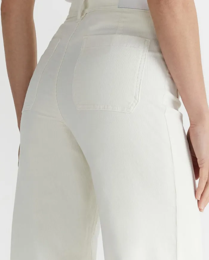 Women Sportscraft Pants Cleo Cord Wide Leg Pant Winter White