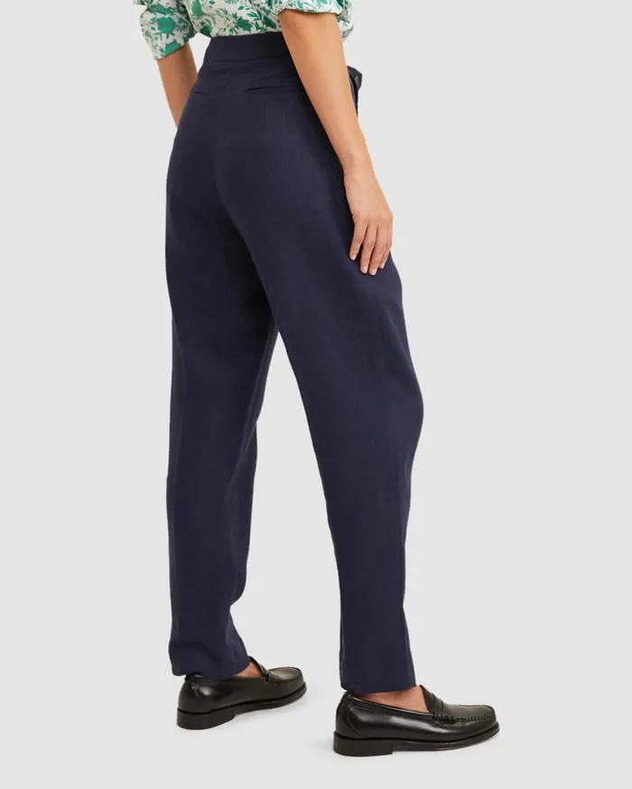 Women Sportscraft Pants Freya Linen Pant Navy