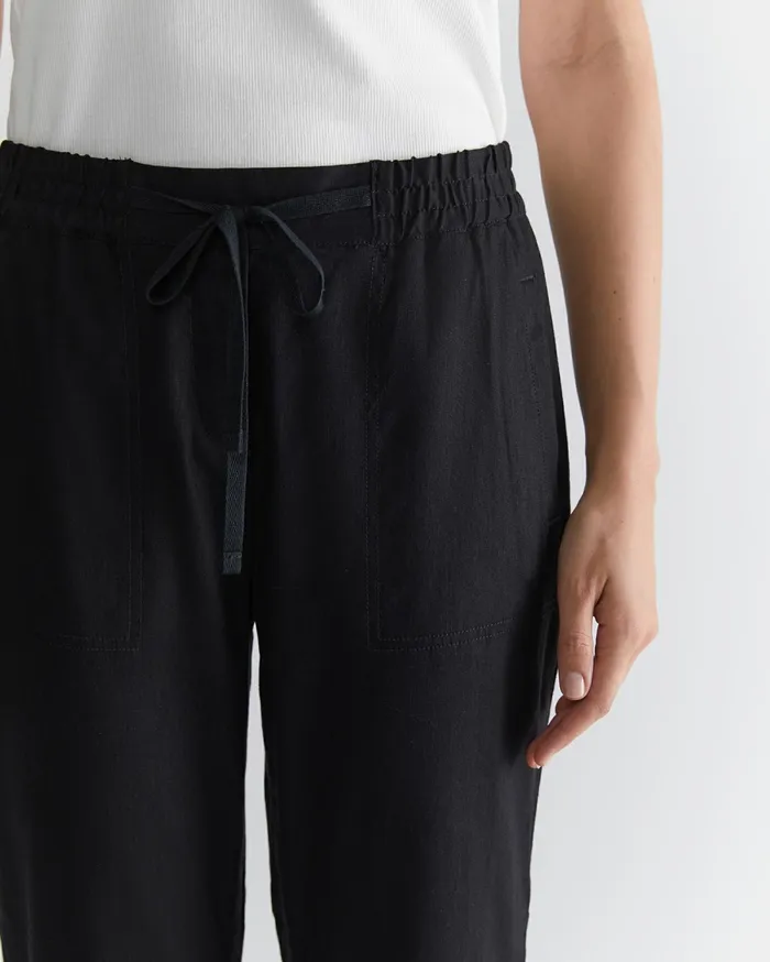 Women Sportscraft Pants Rosa Linen Pant Black