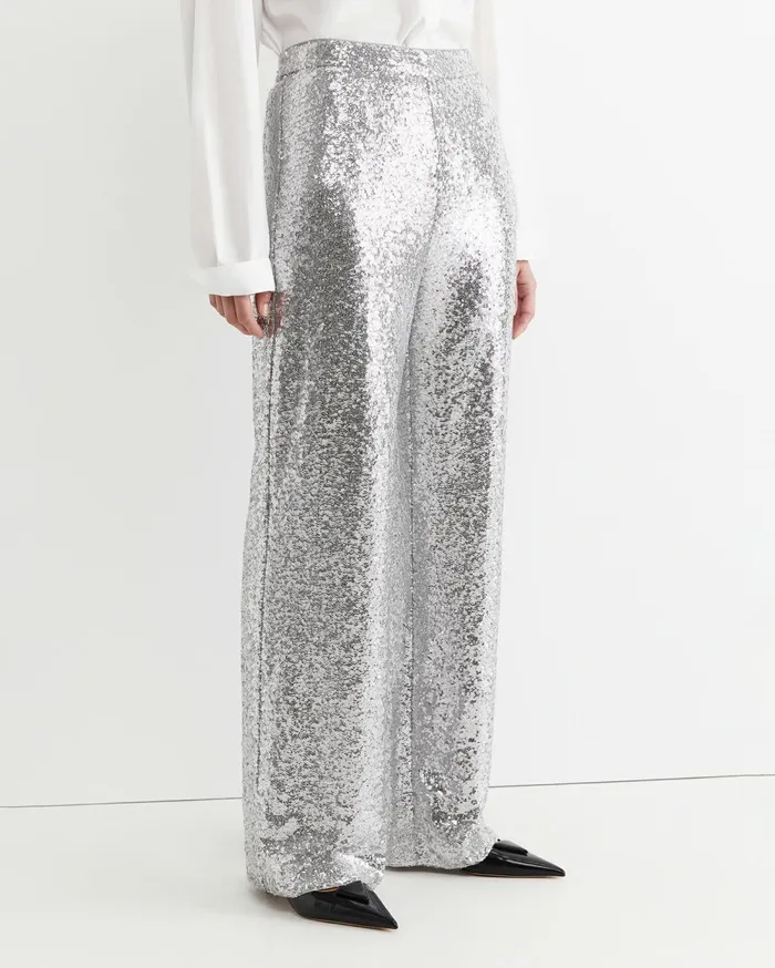 Women Sportscraft Pants Sequin Pant Silver