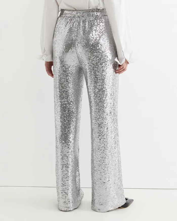 Women Sportscraft Pants Sequin Pant Silver