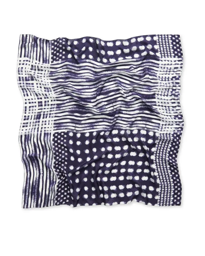 Women Sportscraft Scarves Maya Silk Scarf Navy