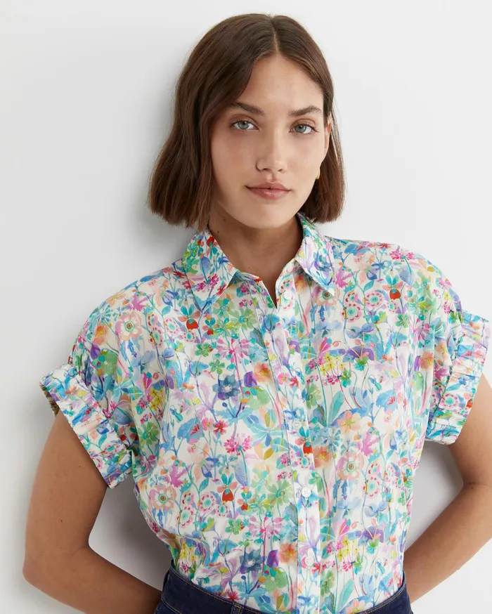 Women Sportscraft Shirts Proposal Short Sleeve Liberty Shirt Multi