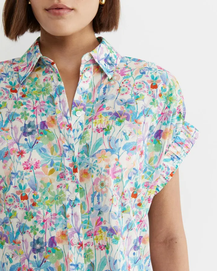 Women Sportscraft Shirts Proposal Short Sleeve Liberty Shirt Multi